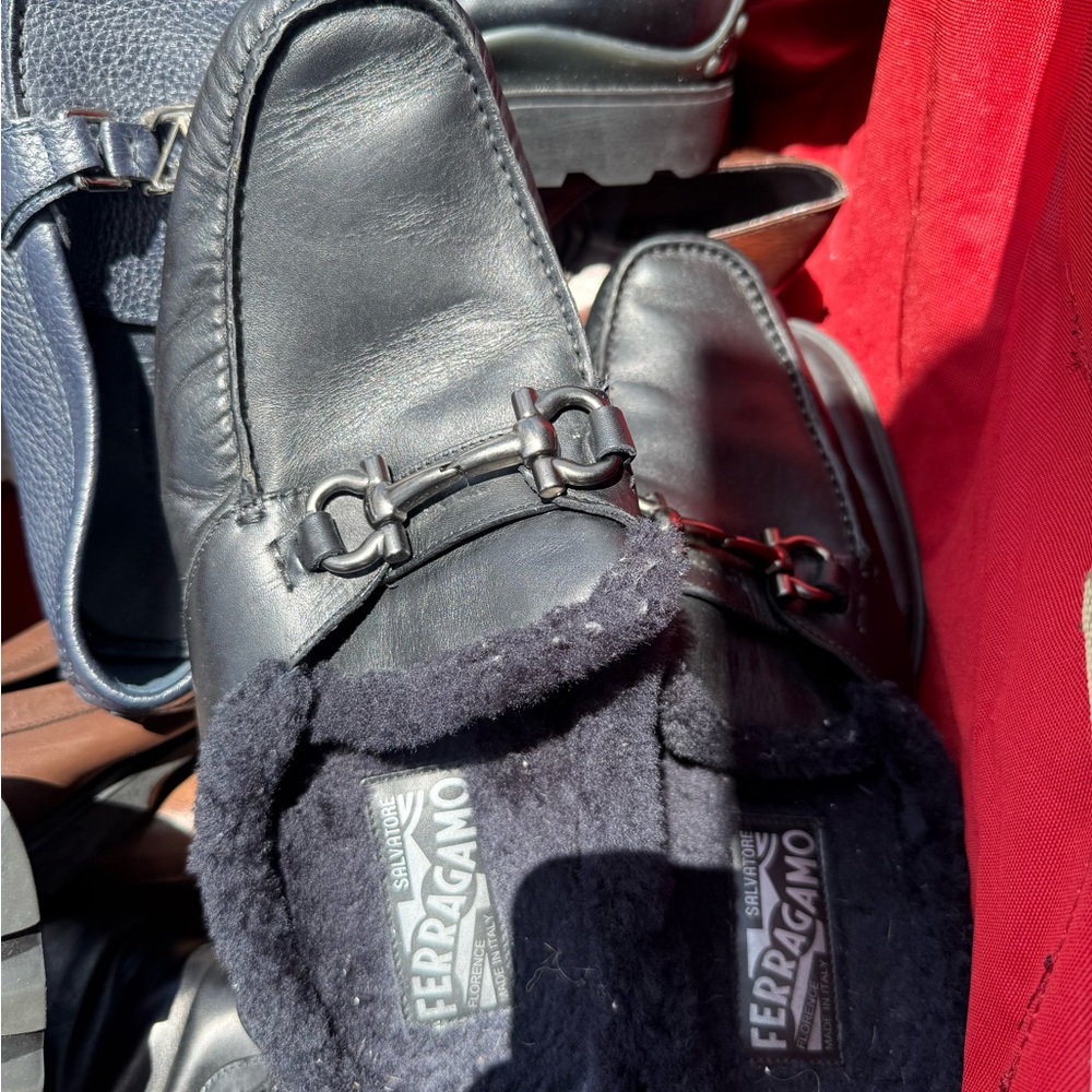 Salvatore Ferragamo Men's Dark Blue Loafers